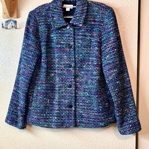 Appleseed's Women's Multicolor Tweed Jacket